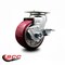 Service Caster 4 Inch Poly on Aluminum Swivel Caster with Roller Bearing and Brake SCC SCC-20S420-PAR-TLB - alternate 5